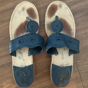 Jack Rogers navy blue sandals